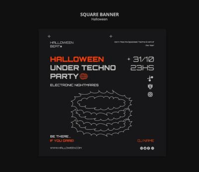 Halloween Template Design for Festive Creativity – Free Download