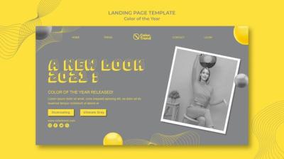 Color of the Year Landing Page Template – Free Download