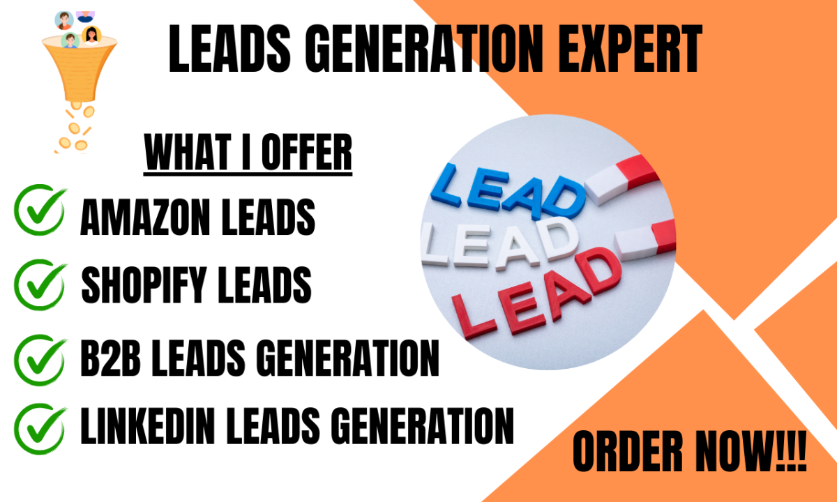 I Will Generate Valid B2B Amazon Leads, Shopify Leads, and LinkedIn Leads