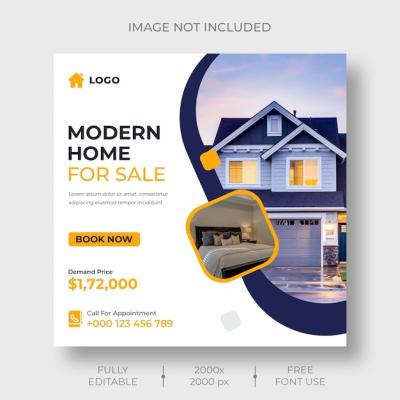 Real Estate Social Media Post Template – Free Download