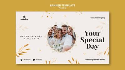 Wedding Design Template Banner – Free Download