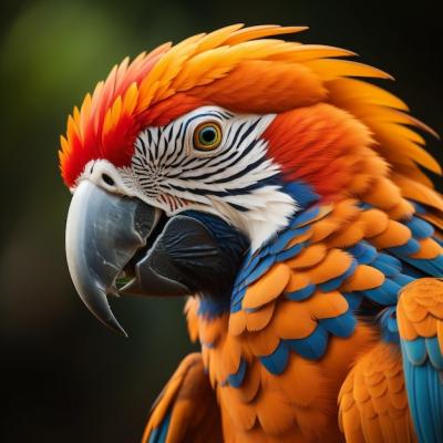 A Colorful Parrot with Red and Blue Feathers – Free to Download