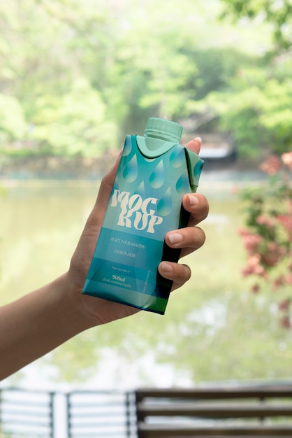 Water Packaging Mockup – Free to Download for Your Projects