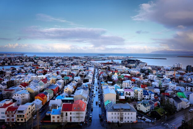 Stunning Panoramic Beach Views Against a Vibrant Sky – Free Download