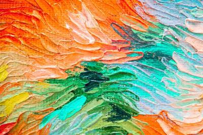 Colorful Abstract Oil Painting Background Texture for Design – Free Download