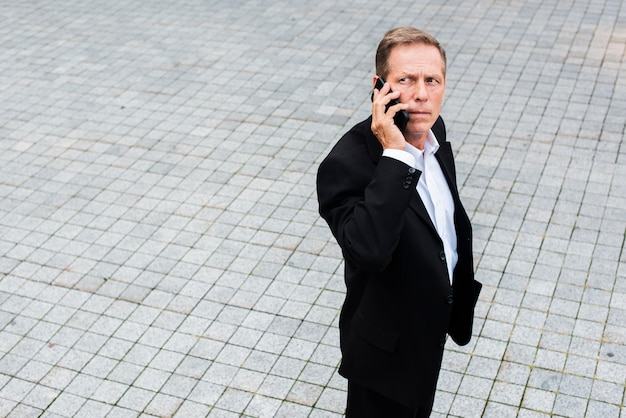 Businessman from a High Angle View – Free Stock Photo for Download