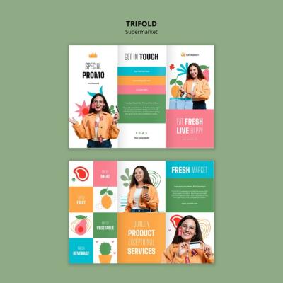 Supermarket Products Template – Free Download