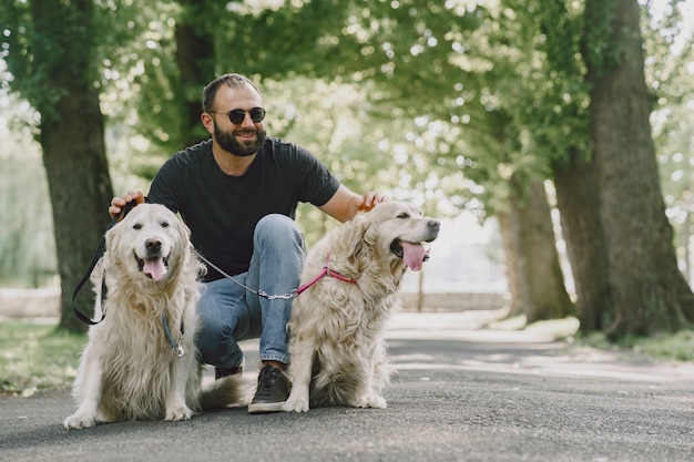 Guide Dog Assisting Blind Man in the City – Free Stock Photo Download