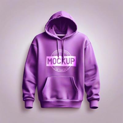 3D Violet Plain Hoodie Sweatshirt – Free Download Stock Photo