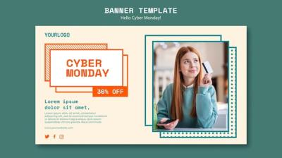 Cyber Monday Clearance Banner Template | Free Download