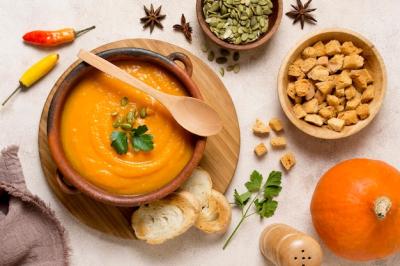 Delicious Autumnal Food Flat Lay – Free Download