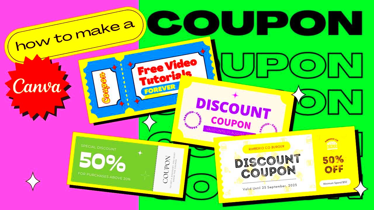 How to Make Printable CUSTOM COUPONS for Free Using Canva 800 