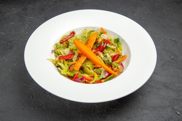 Side Close-Up View of a Vegetable Salad on a Plate – Free Stock Photo, Download for Free