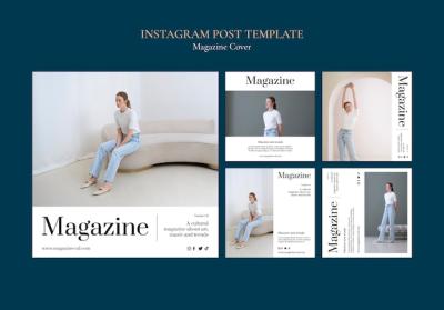 Magazine Business Instagram Posts Collection – Download Free Stock Photos