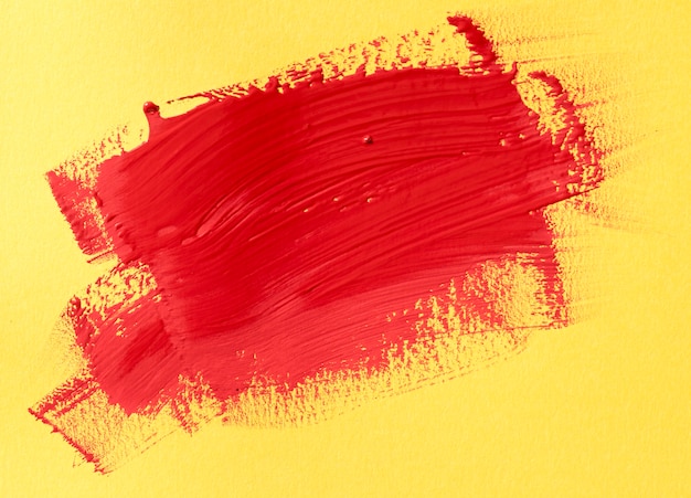 Red Paint on Yellow Background – Free Stock Photo, Download Free