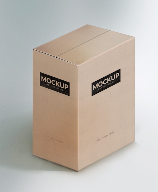 Box Cardboard Mockup Template – Download Free Stock Photo