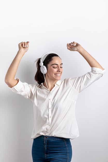 Happy Woman Wearing Headphones – Free Stock Photo, Download for Free