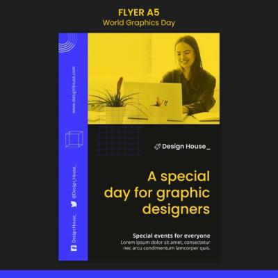 World Graphics Day Flyer Template – Free Download