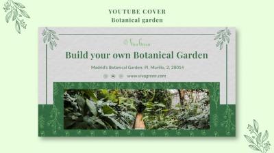 Botanical Garden Template Design – Free Download, Free Stock Photo