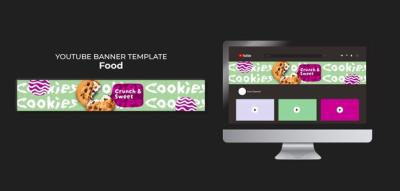 Flat Design Food Template – Free Download