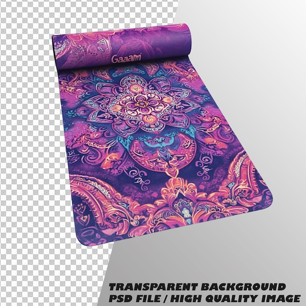 Isolated Yoga Mat PSD File – Free Download