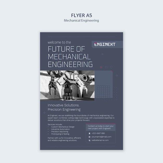 Mechanical Engineering Template Design – Download Free Stock Photo