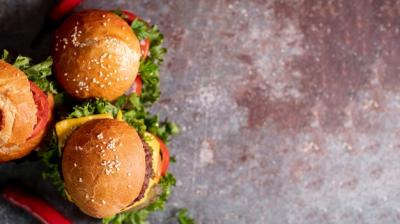 Top View of Delicious Hamburgers – Free Stock Photo for Download