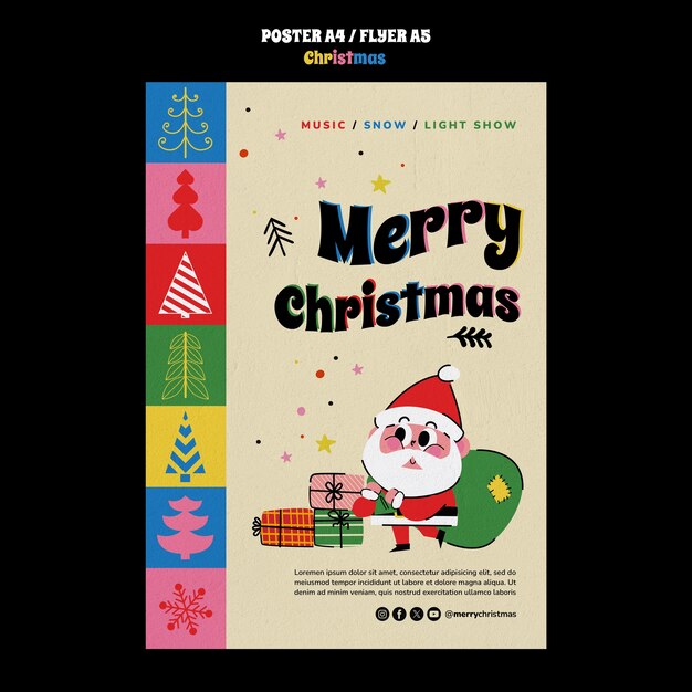 Christmas Template Design – Free Download