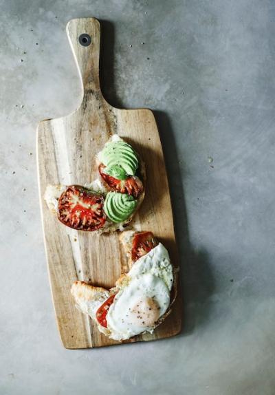 Croissant with Heirloom Tomato, Avocado, and Fried Egg – Free to Download