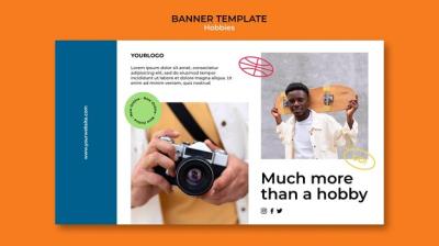 Photography Hobby Banner Template – Free Download