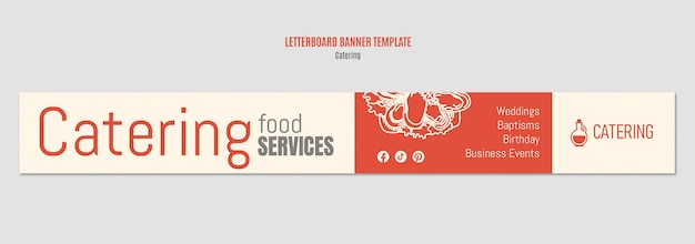 Catering Template Design – Free Download, Free Stock Photo