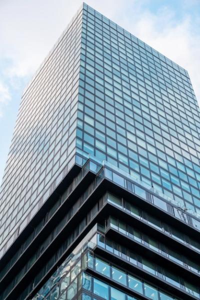 Vertical View of Skyscraper in Downtown Frankfurt, Germany – Free to Download