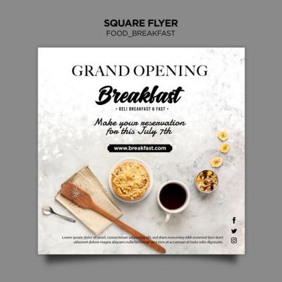 Breakfast Concept Flyer Template – Free Download for Stunning Promotions