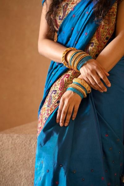 Young Indian Woman Wearing Sari – Free Download