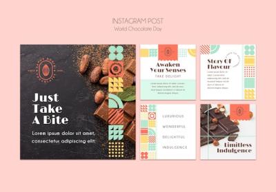 Delicious World Chocolate Day Instagram Posts for Free Download