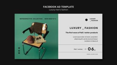 Luxury Men’s Fashion Template Design – Download Free Stock Photo