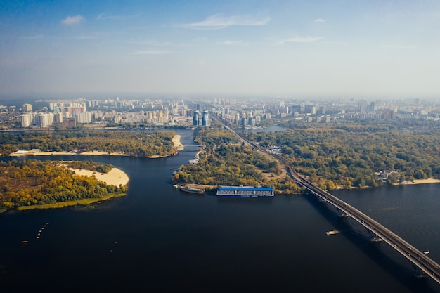 Stunning Aerial Photography of Kiev’s Bridge – Free to Download