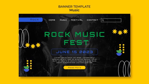 Music Show Landing Page Template – Free to Download