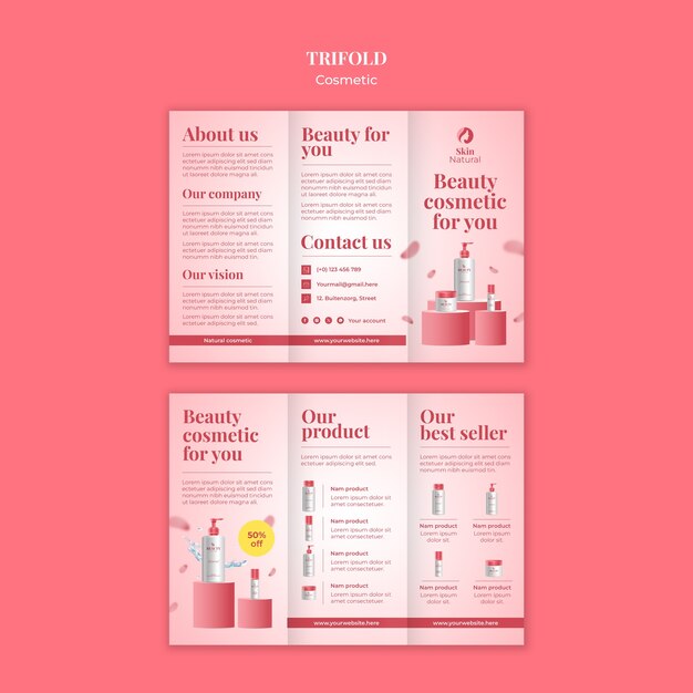 Cosmetic Template Design for Stunning Projects – Free Download