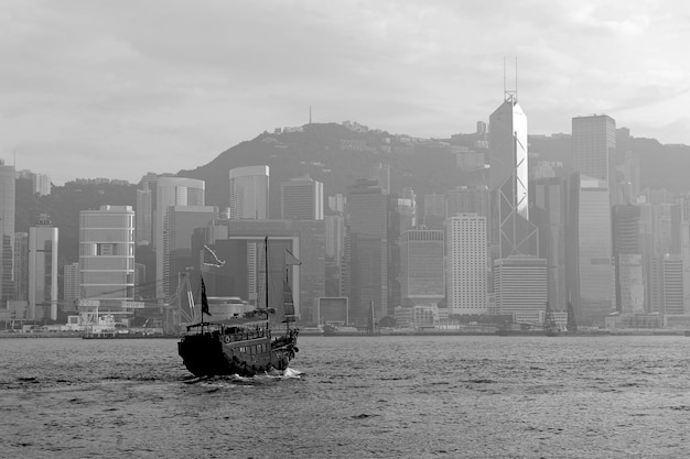 Stunning Hong Kong Skyline with Boats – Free Download