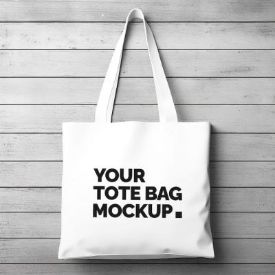 Tote Bag Mockup Template on White Background – Free Stock Photo for Download