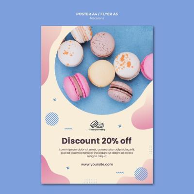 Macaron Flyer Design – Free to Download