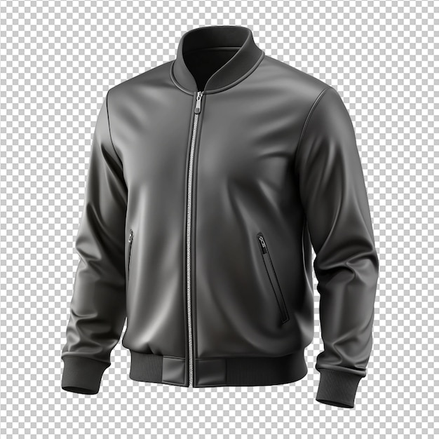 3D Black Unisex Bomber Jacket with Full Zip Zipper – Download Free Stock Photo