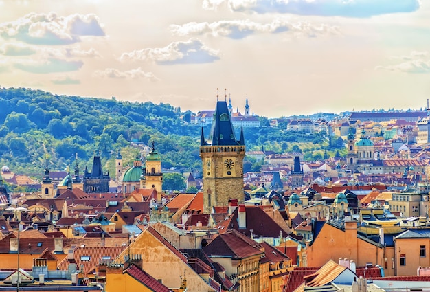 The Old Town Hall in Prague Aerial View – Free Download