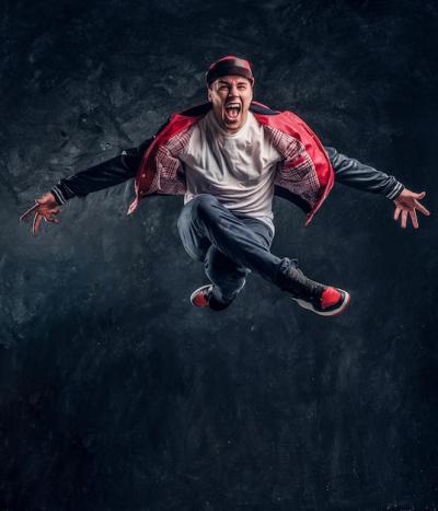 Break Dance Performance by Stylishly Dressed Guy – Free to Download