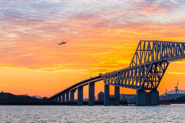 Tokyo Gate Bridge at Sunset – Download Free Stock Photo