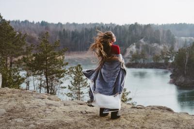 Young Beautiful Girl Posing on a Lake – Free Stock Photo for Download