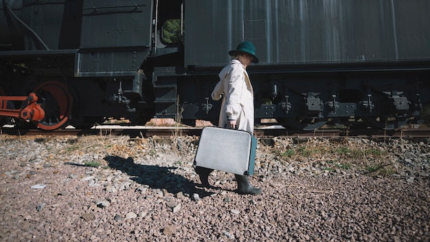 Traveller Woman Walking to Train – Free Stock Photo, Download Free Stock Photo