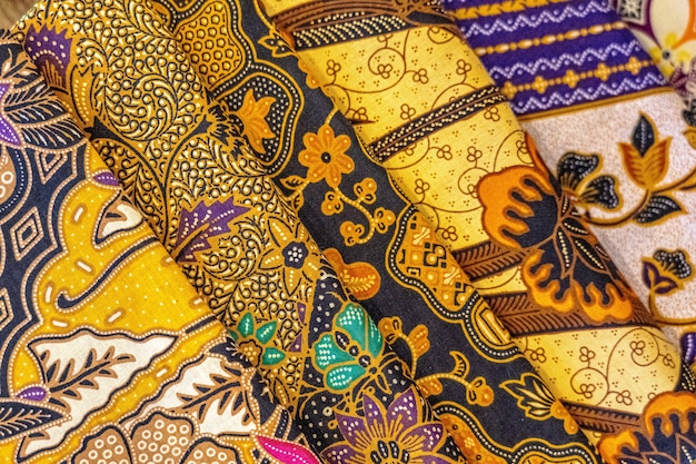 Close-Up of Colorful Textiles Featuring Beautiful Asian Patterns – Free Download