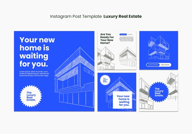 Luxury Real Estate Instagram Posts – Free Download